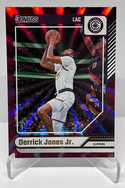 2024-25 Panini Donruss Holo Maroon Laser Derrick Jones Clippers #15 *6
