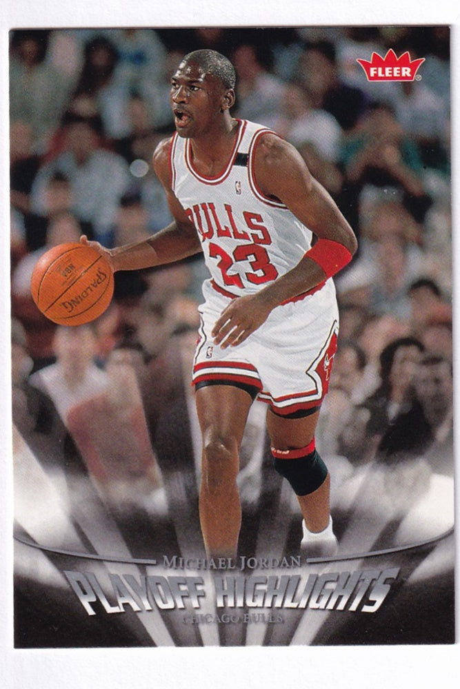 2007-08 Fleer Playoff Highlights Michael Jordan Chicago Bulls #PH21