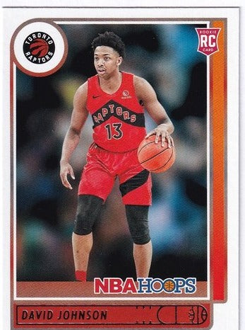 2021-22 Panini Hoops RC David Johnson Raptors #222