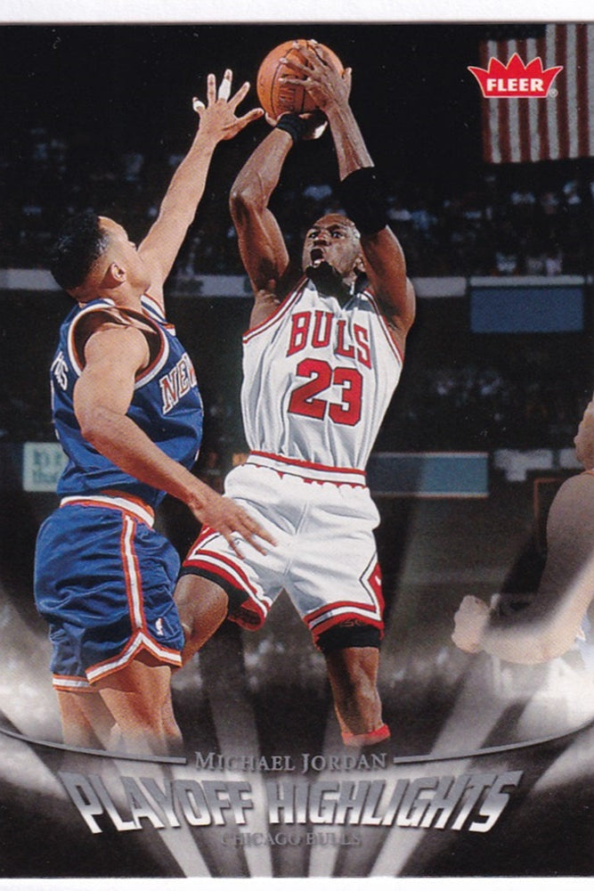 2007-08 Fleer Playoff Highlights Michael Jordan Chicago Bulls #PH23