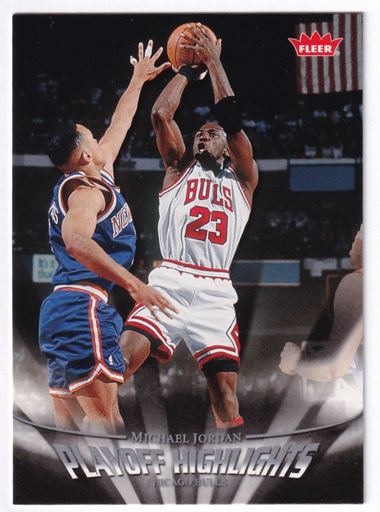 2007-08 Fleer Playoff Highlights Michael Jordan Chicago Bulls #PH23