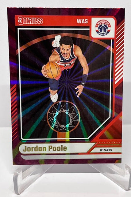 2024-25 Panini Donruss Holo Maroon Laser Jordan Poole Washington #72 *6