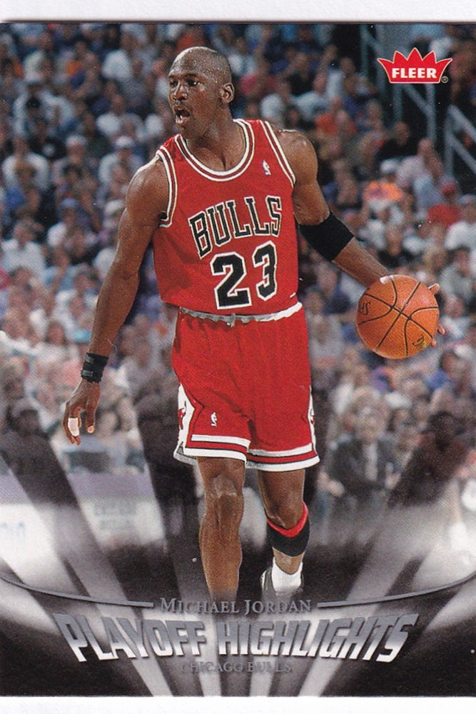 2007-08 Fleer Playoff Highlights Michael Jordan Chicago Bulls #PH24