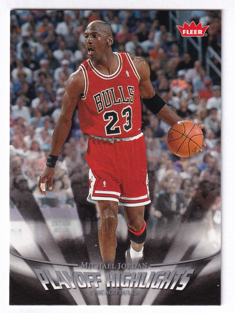 2007-08 Fleer Playoff Highlights Michael Jordan Chicago Bulls #PH24