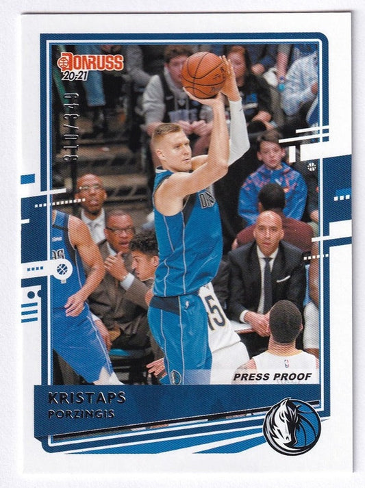 2020-21 Panini Donruss Kristaps Porzingis Mavericks 310/349 #8