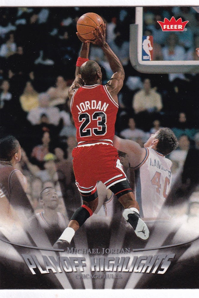 2007-08 Fleer Playoff Highlights Michael Jordan Chicago Bulls #PH26