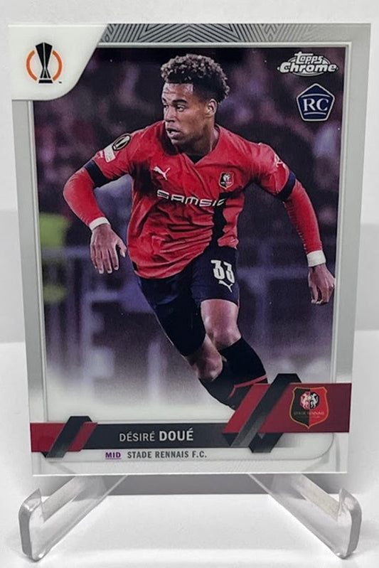 2023 Topps Chrome RC Desire Doue Stade Rennais FC #48