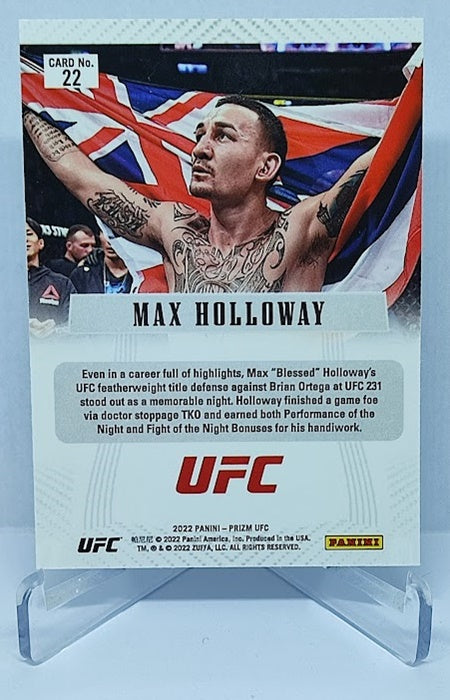 2022 Panini Prizm UFC Flashback Max Holloway #22