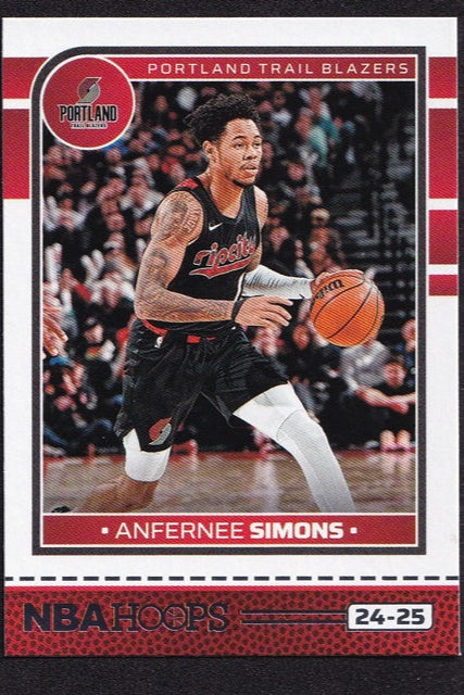 2024-25 Panini Hoops Anfernee Simons Portland #127