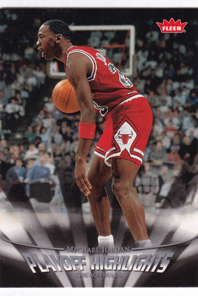 2007-08 Fleer Playoff Highlights Michael Jordan Chicago Bulls #PH25