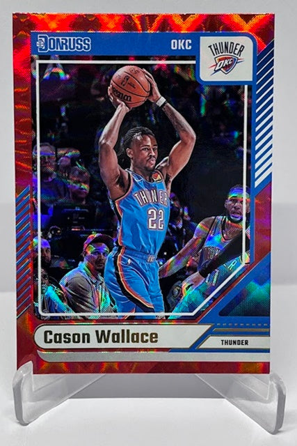 2024-25 Panini Donruss Red Cason Wallace OKC Thunder #105 *6