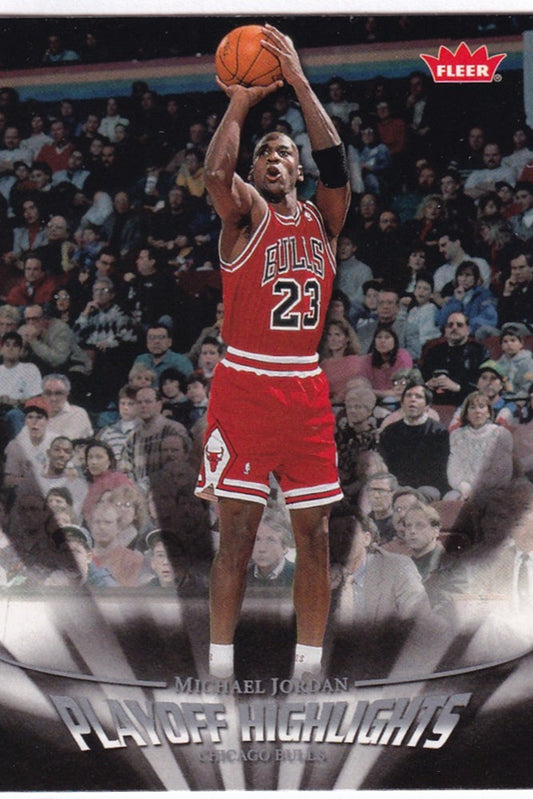 2007-08 Fleer Playoff Highlights Michael Jordan Chicago Bulls #PH29