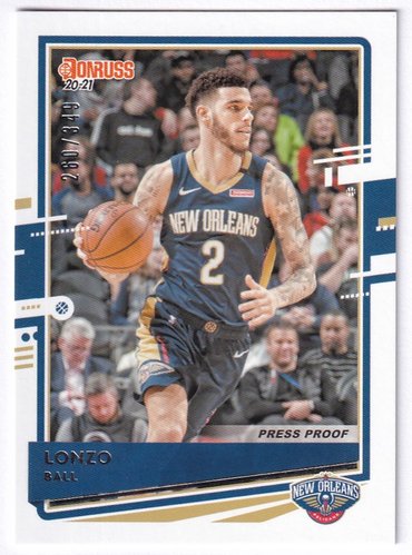 2020-21 Panini Donruss Lonzo Ball Pelicans 260/349 #44