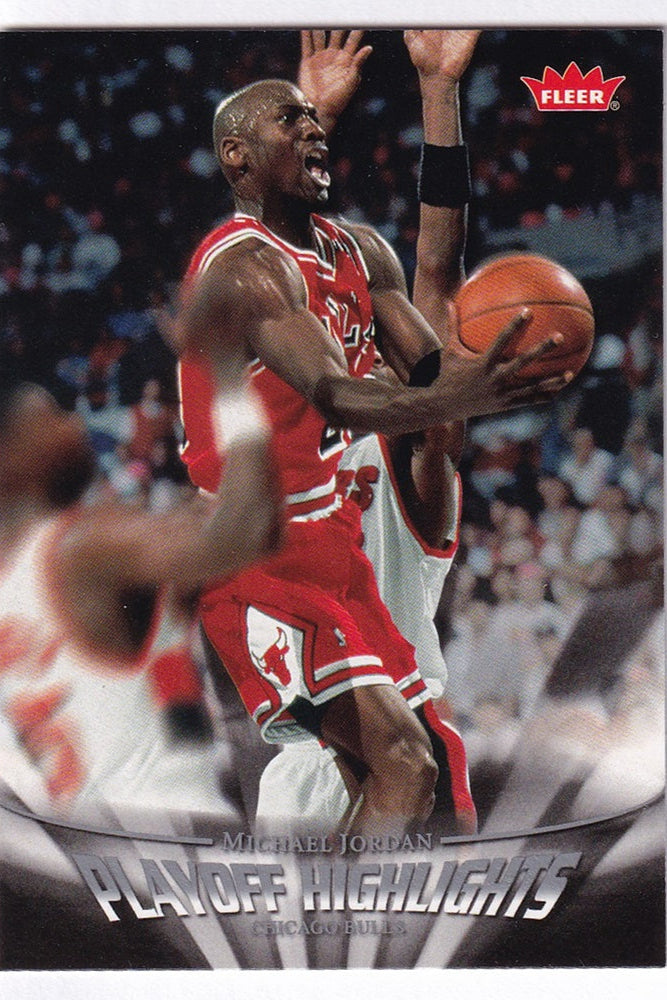 2007-08 Fleer Playoff Highlights Michael Jordan Chicago Bulls #PH30