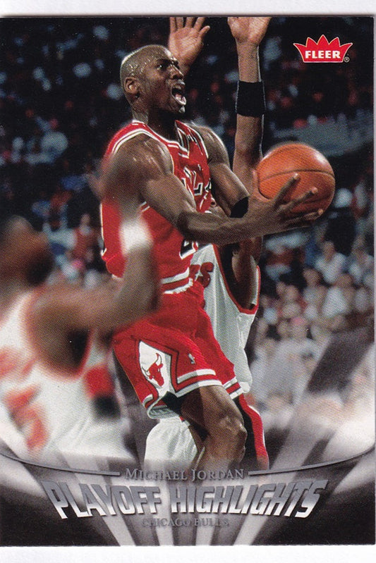 2007-08 Fleer Playoff Highlights Michael Jordan Chicago Bulls #PH30