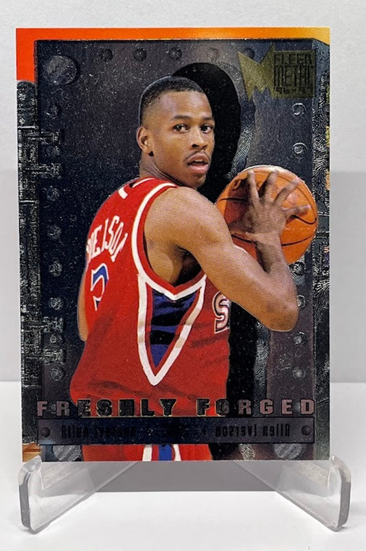 1996-97 Fleer Metal Freshly Forged Allen Iverson Philadelphia 76ers #8