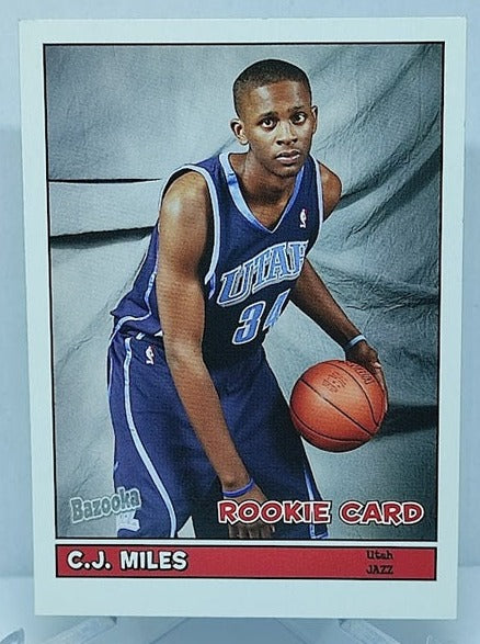 2005 Topps Bazooka RC CJ Miles Utah Jazz #192