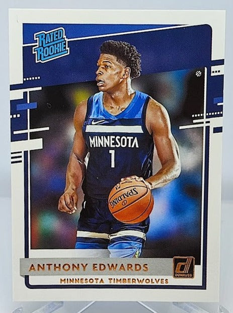 2020-21 Panini Donruss RC Anthony Edwards Timberwolves #201
