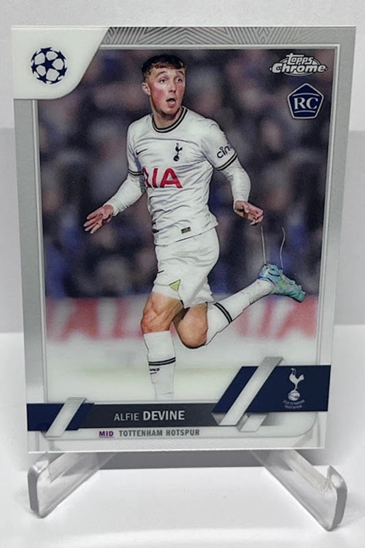 2023 Topps Chrome RC Alfie Devine Tottenham Hotspurs #129