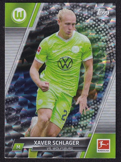 2022 Topps Bundesliga Speckle Foil Xaver Schlager VfL Wolfsburg #171