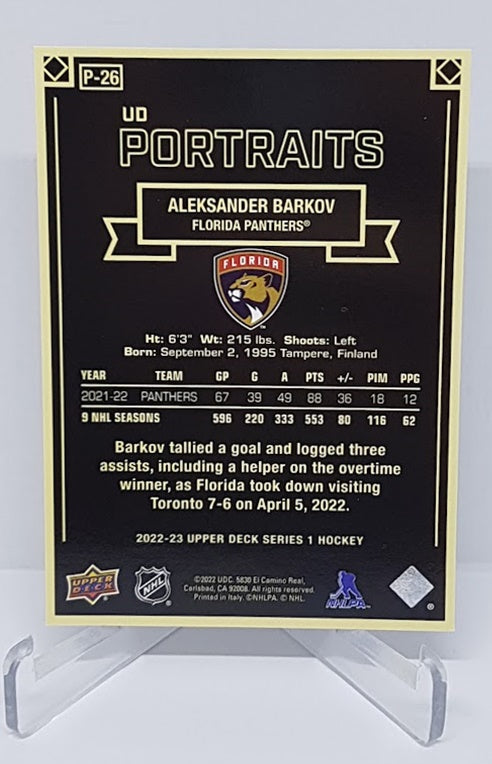 2022-23 Upper Deck Portraits Aleksander Barkov Panthers