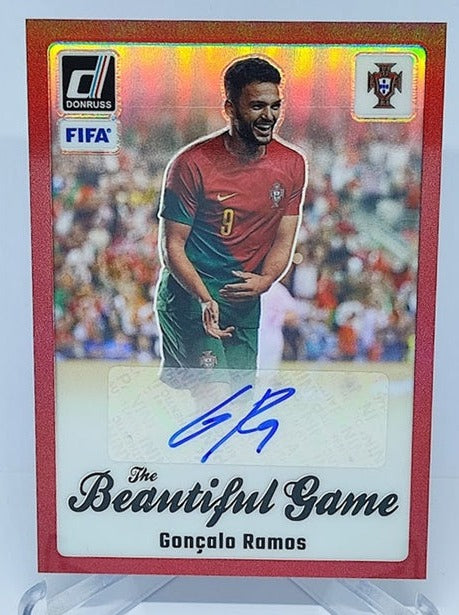 2023-24 Panini Donruss FIFA Prizm Beautiful Game AU Goncalo Ramos Portugal 04/49