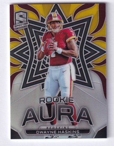 2019 Panini Spectra Prizm Aura RC Dwayne Haskins Redskins 73/99