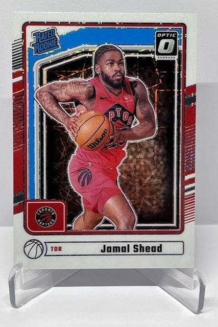 2024-25 Panini Donruss White Velocity Prizm RC Jamal Shead Raptors #P246 *6 SSP