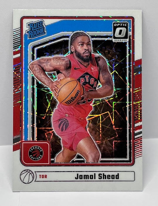 2024-25 Panini Donruss White Velocity Prizm RC Jamal Shead Raptors #P246 *6 SSP