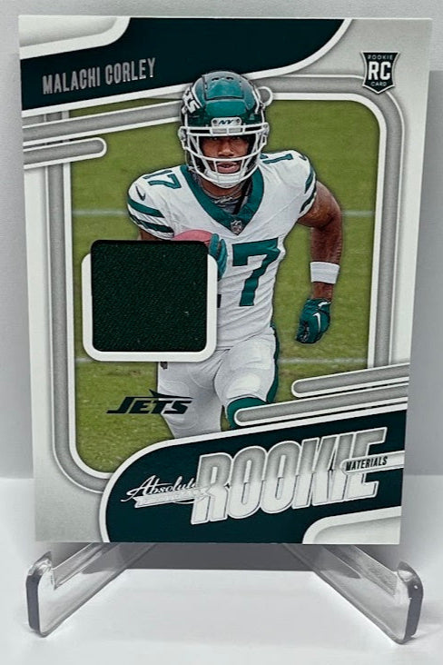 2024 Panini Absolute Rookie Materials RC Malachi Corley New York Jets *3