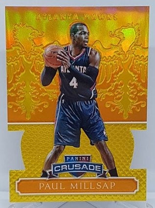2014-15 Panini Excalibur Crusade Die-Cut Paul Millsap Hawks 44/60 #80