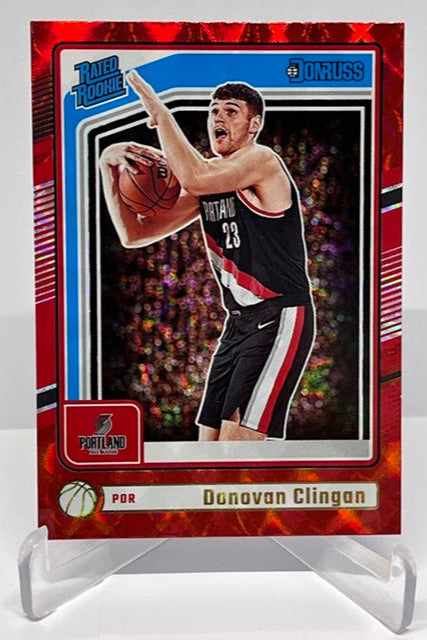 2024-25 Panini Donruss Red Rated Rookie Donovan Clingan Portland #223 *6