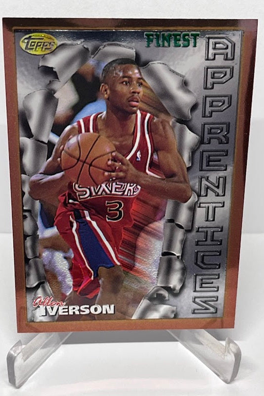 1996 Topps Finest Apprentices Allen Iverson Philadelphia 76ers #69