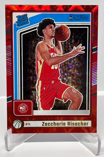 2024-25 Panini Donruss Red Rated Rookie Zaccharie Risacher Hawks #219 *6