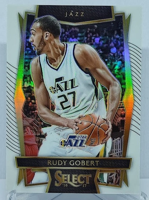 2016-17 Panini Select White Prizm Rudy Gobert Utah Jazz 101/149 #48