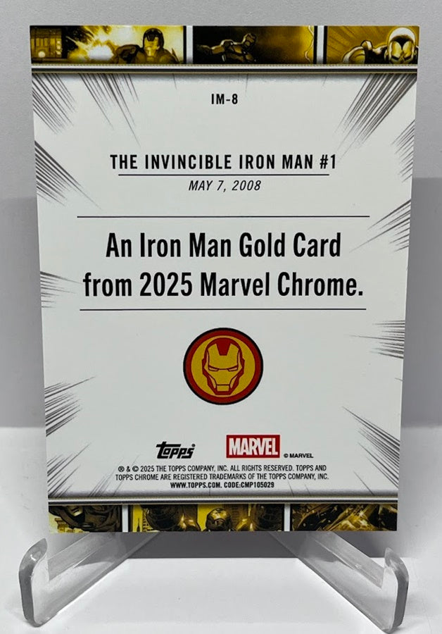 2025 Topps Chrome Marvel Iron Man Gold The Invincible Iron Man #1 2008 #8 *7