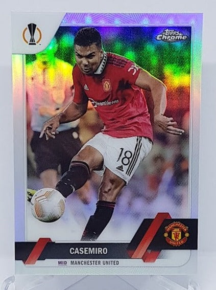 2023 Topps Chrome UEFA Europa League Refractor Casemiro Manchester #64