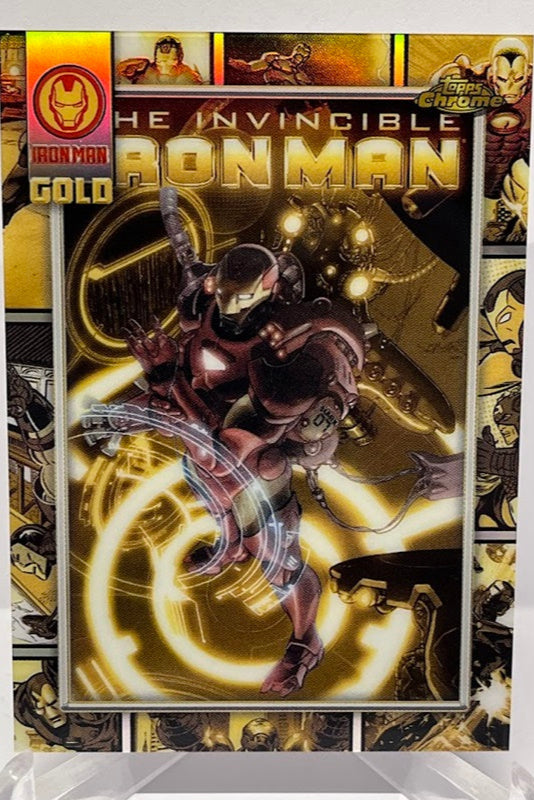 2025 Topps Chrome Marvel Iron Man Gold The Invincible Iron Man #1 2008 #8 *7