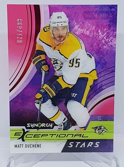 2021-22 Upper Deck Synergy Acetate Exceptional Matt Duchene Predators 071/499