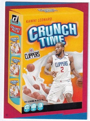 2020-21 Panini Donruss Crunch Time Kawhi Leonard LA Clippers #4