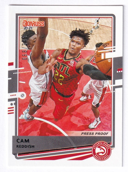 2020-21 Panini Donruss Press Proof Cam Reddish Hawks 068/349 #120