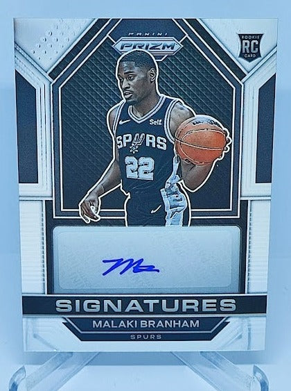 2022-23 Panini Prizm Signatures RC Malaki Branham Spurs