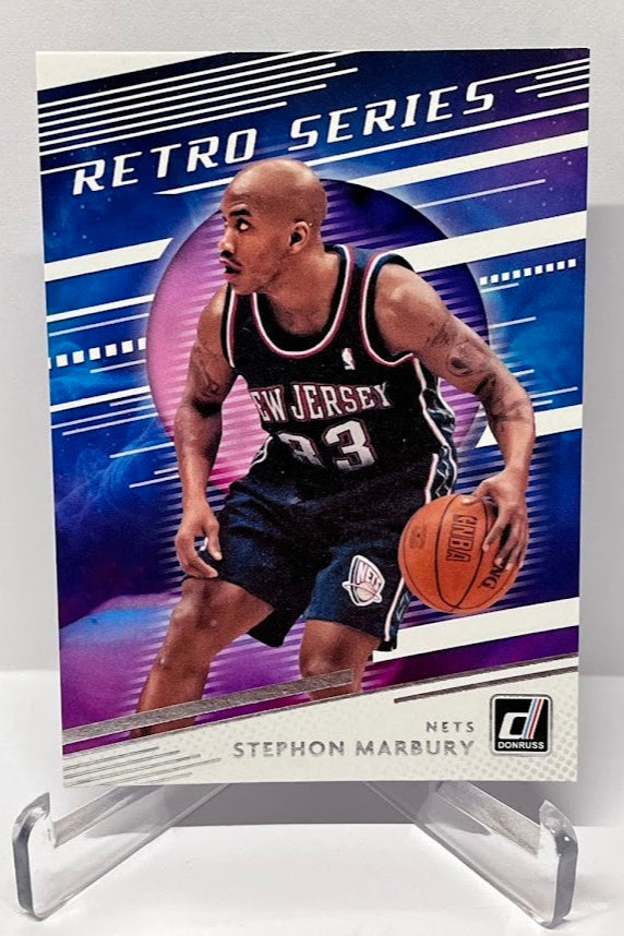 2020-21 Panini Donruss Retro Series Stephon Marbury Nets #21