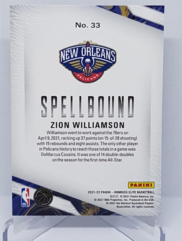 2021-22 Panini Donruss Elite Spellbound WILLIAMSON Complete Set