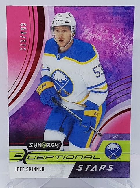 2021-22 Upper Deck Synergy Acetate Exceptional Jeff Skinner Sabres 369/499