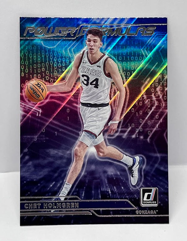 2022 Panini Chronicles Donruss Formulas Chet Holmgren Gonzaga
