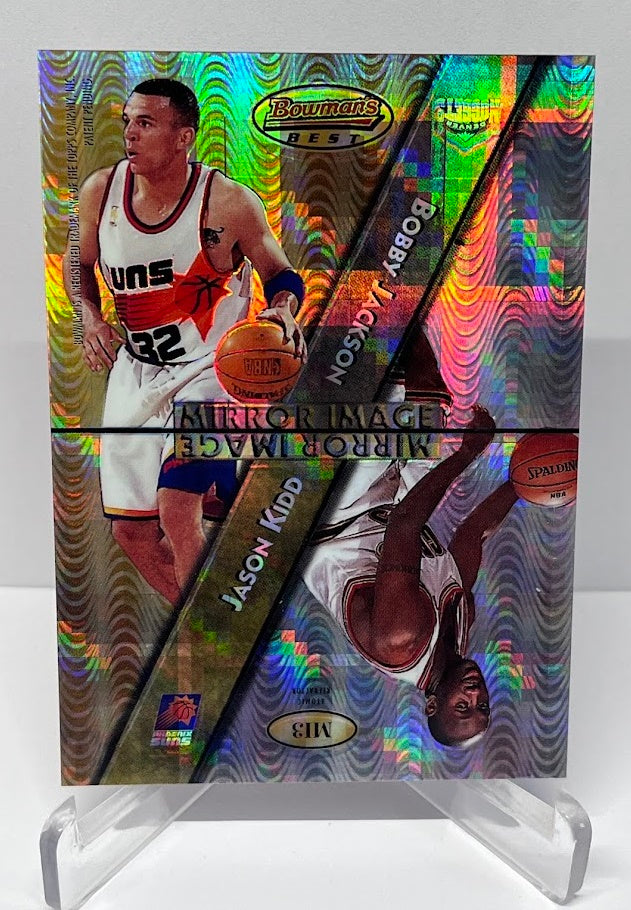 1997-98 Bowman's Best Mirror Image Atomic Refractor Allen Iverson Jason Kidd M13