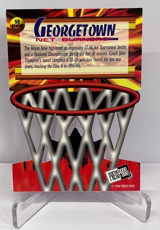 1996 Press Pass Net Burners RC Allen Iverson Hoyas #41