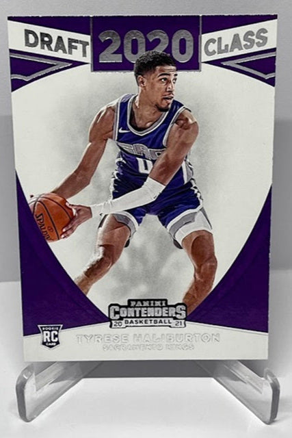 2020-21 Panini Contenders Draft Class RC Tyrese Haliburton Kings #21