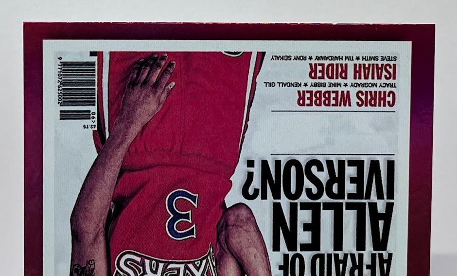 2021-22 Panini Hoops Slam Holo Gold Allen Iverson Philadelphia 76ers #18